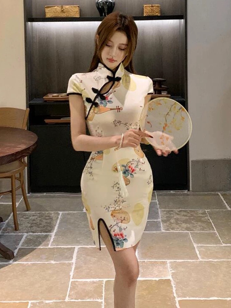 Confessions cross over qipao dress Q211 images